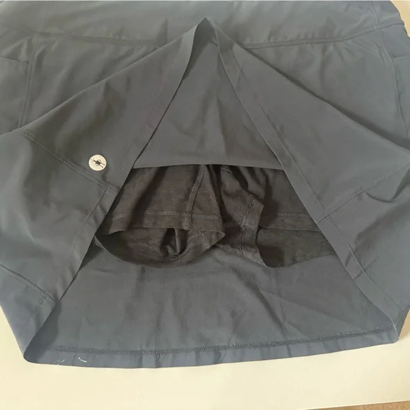 Smartwool Active Wool Lined Skirt Size L Skort Black Pockets Athletic Stretch - Picture 4 of 11
